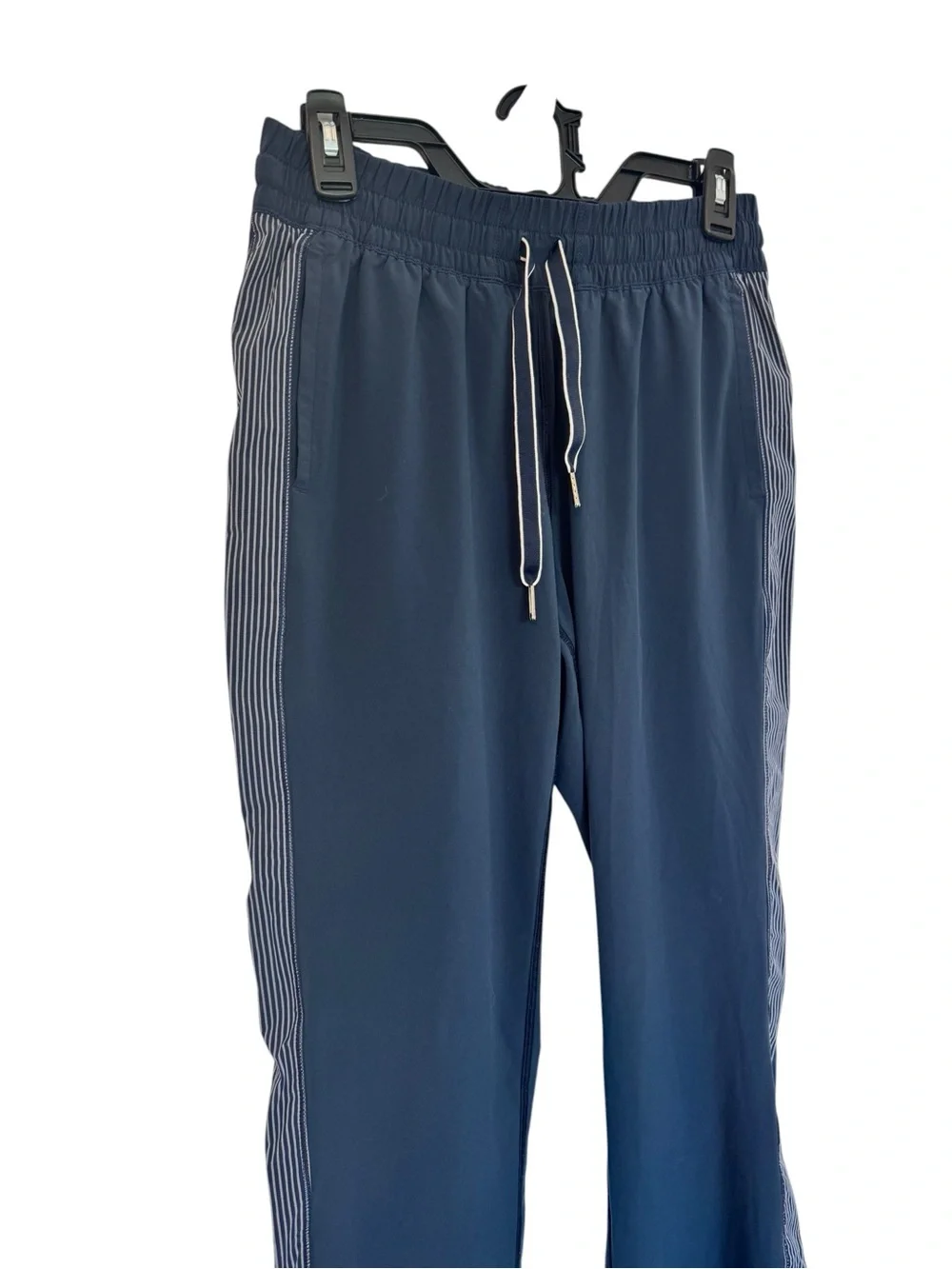 Lululemon Navy Blue Joggers With Striped Side Panels Size 6